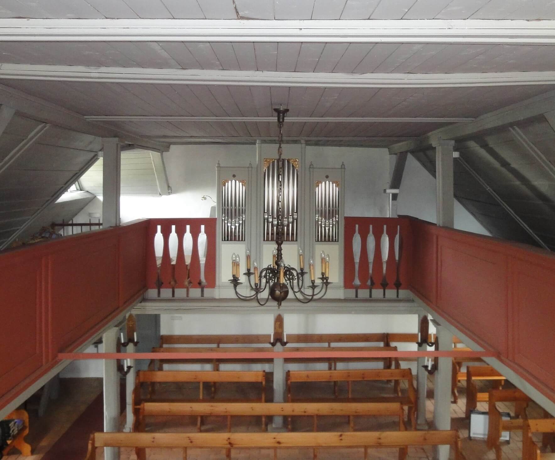 Kirchenraum mit Orgel Schul- und Bethaus